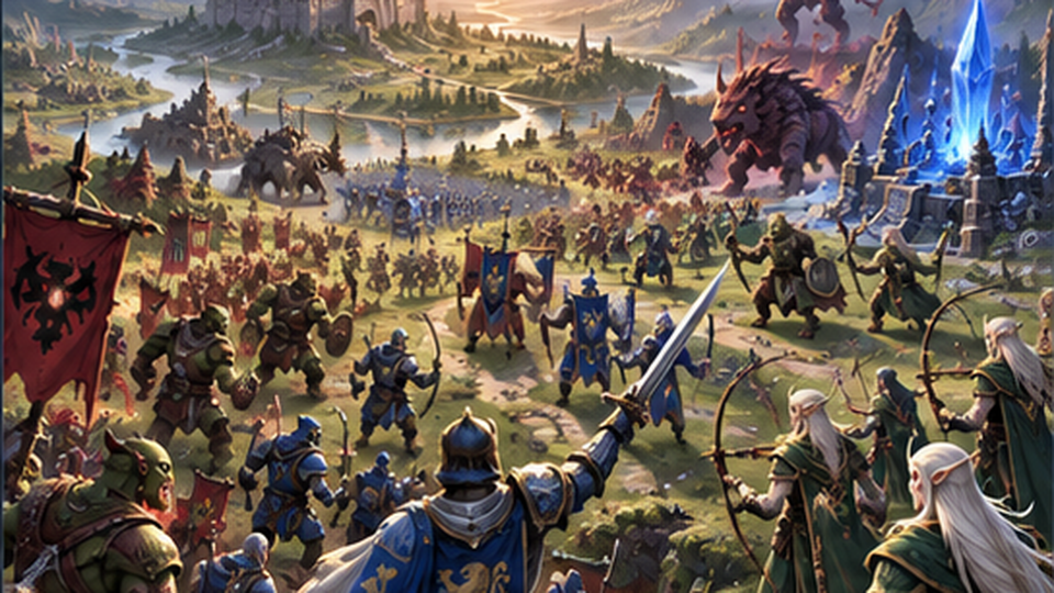 Age of Terra fantasy real-time strategy battlefield